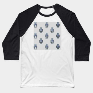 Robots - Gray Baseball T-Shirt